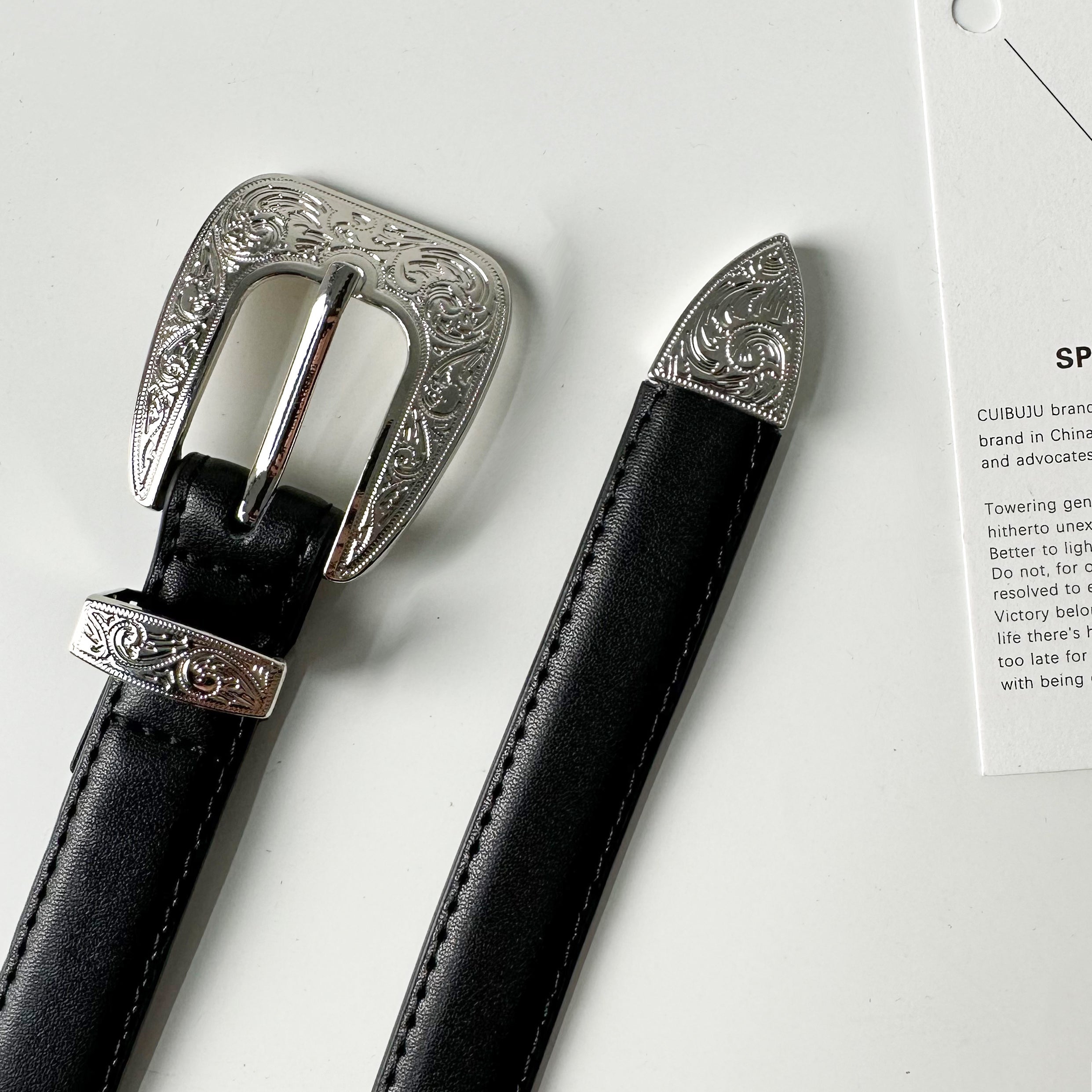 Black Leather Belt