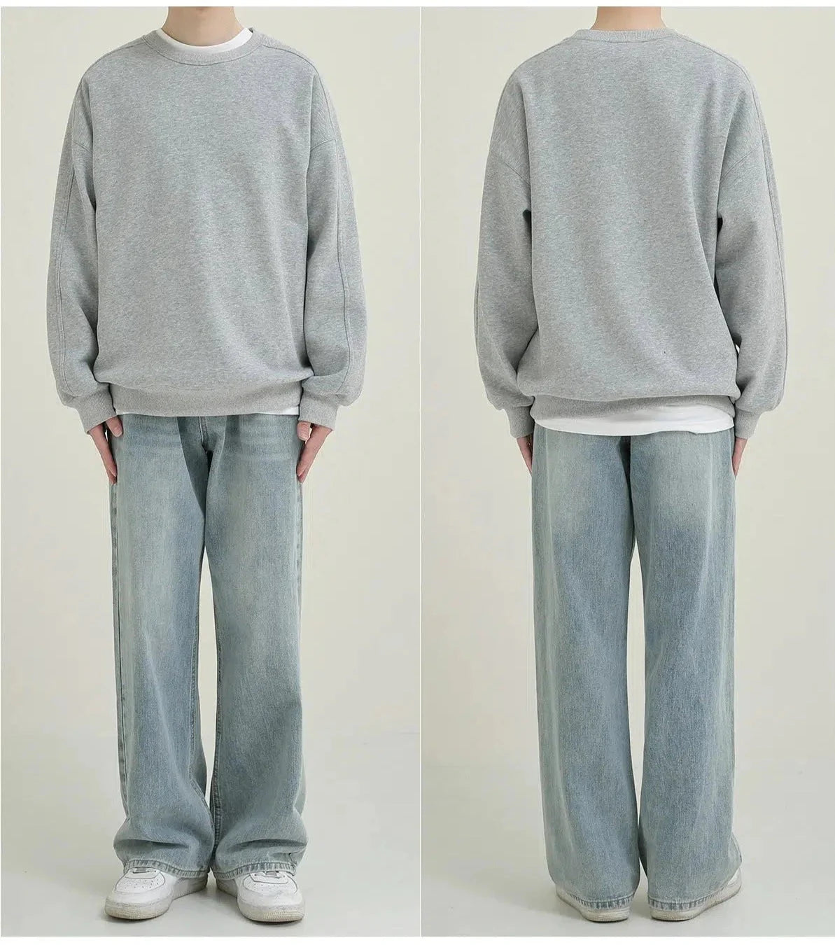 Classic Oversized Fit Crewneck Sweatshirt