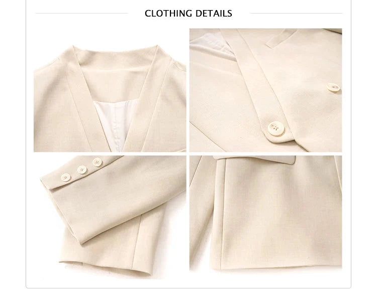 Wide-Shoulder Relaxed Fit Suit (Sold Separately）