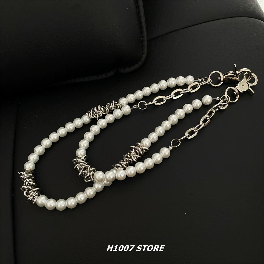 Double Layer Pearl Chain Pants Accessory
