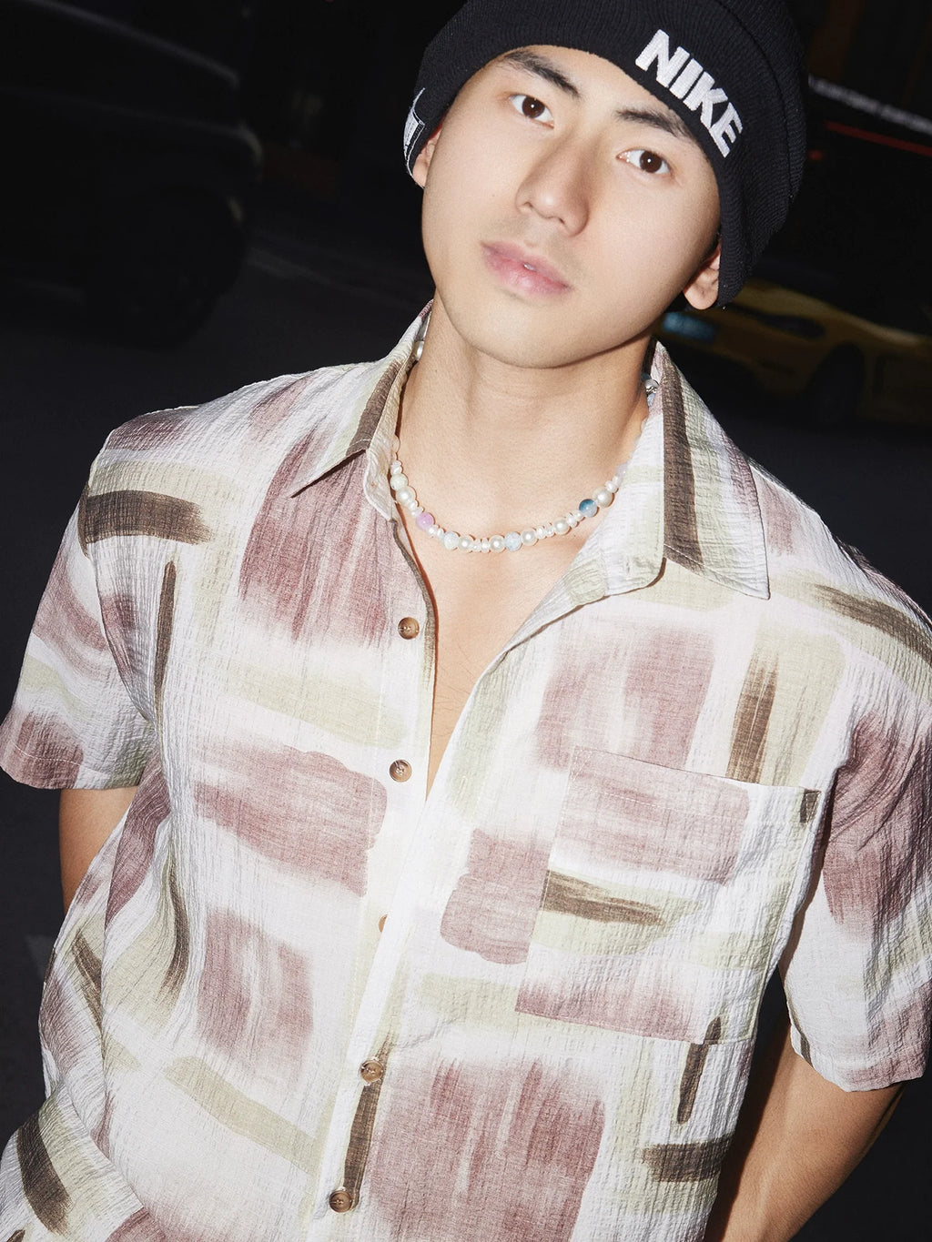 Abstract Graffiti Print Short Sleeve Shirt
