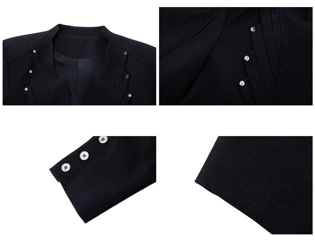 Wool Blend Jacket and Drape Pants