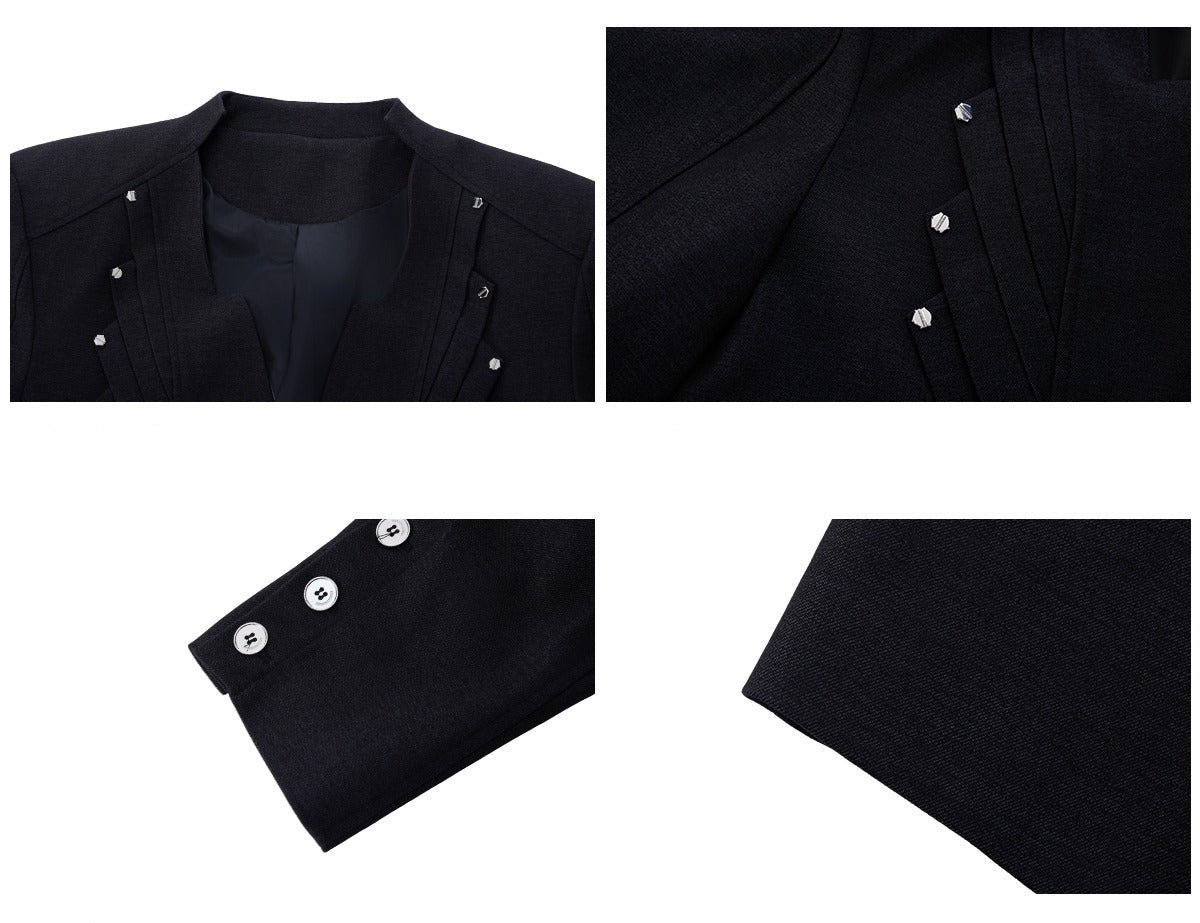 Wool Blend Jacket and Drape Pants