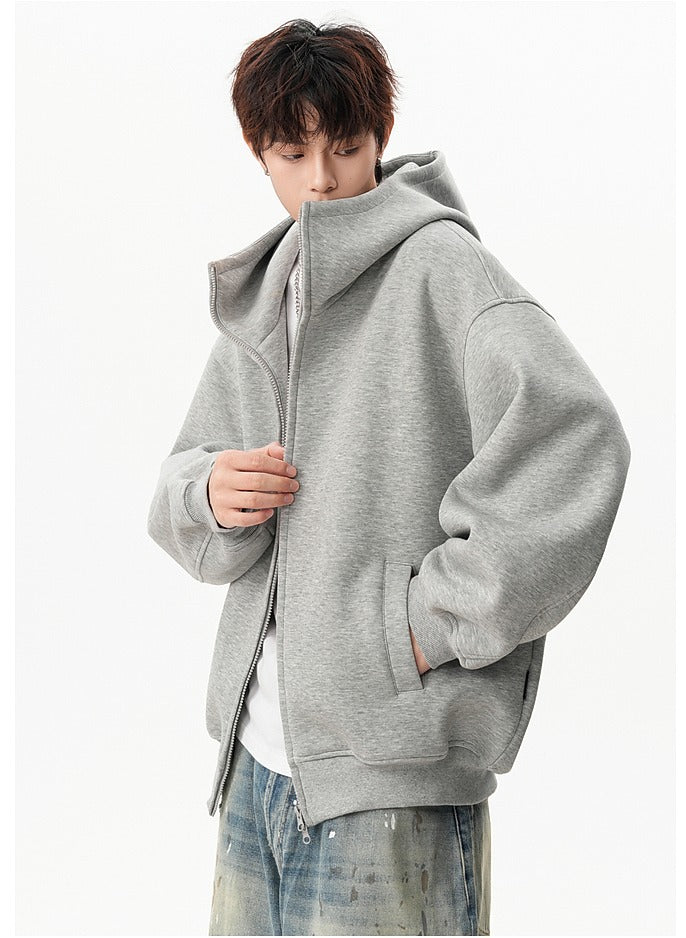 Hooded Zip Up Sweatshirt Jacket