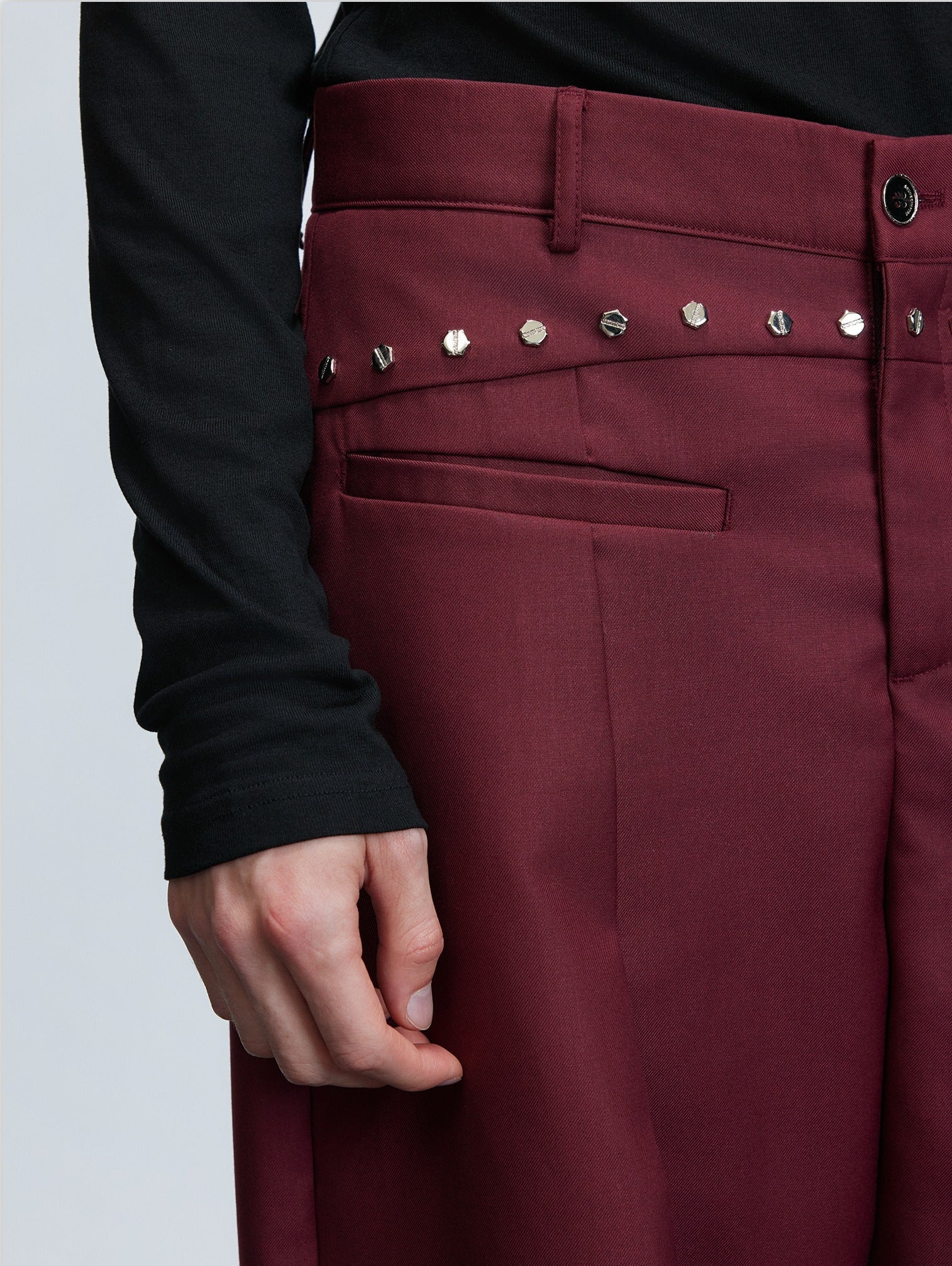 Wool Blend V-Neck Suit and Pants (sold separately)