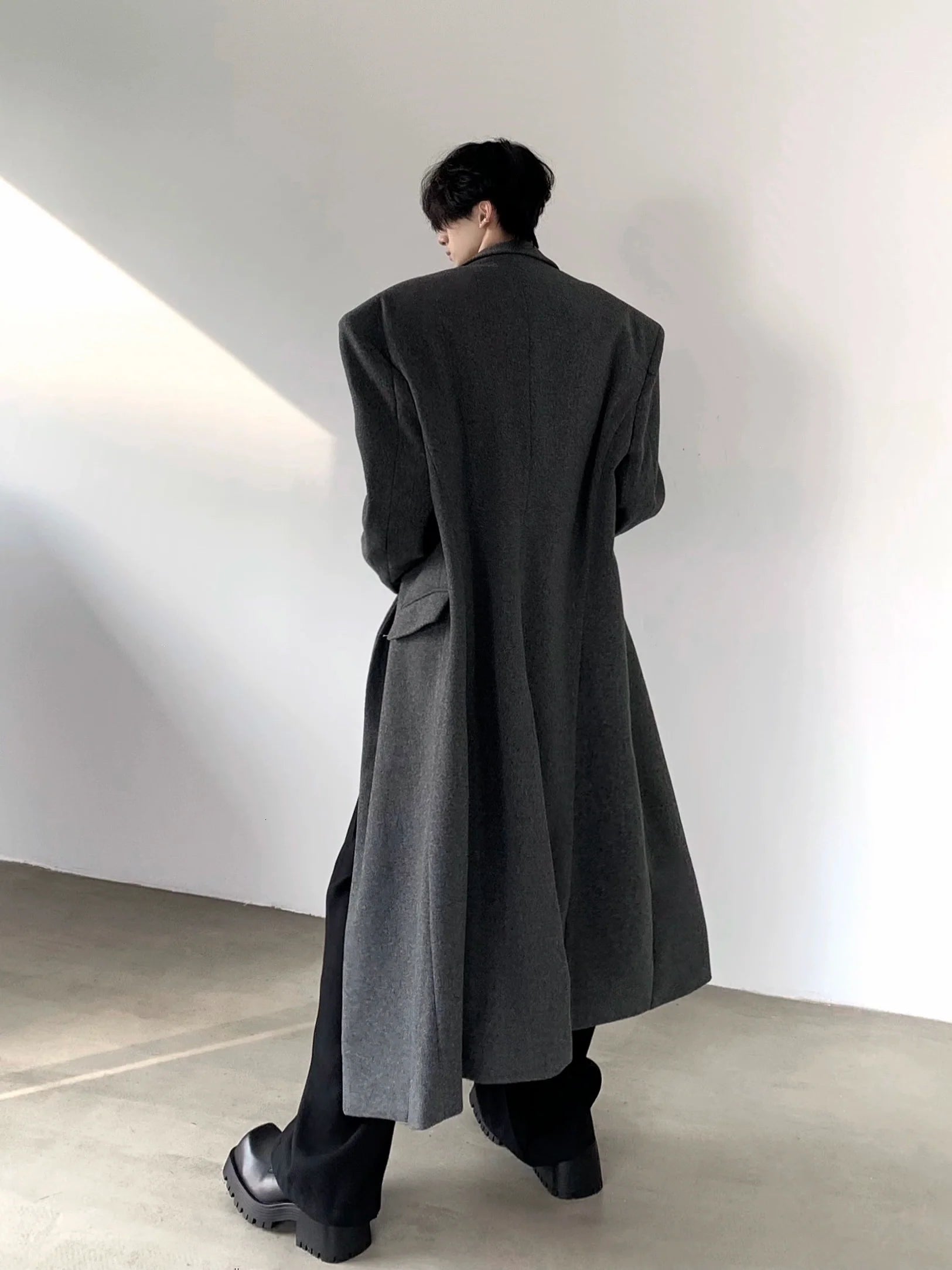 Wool Longline Trench Coat