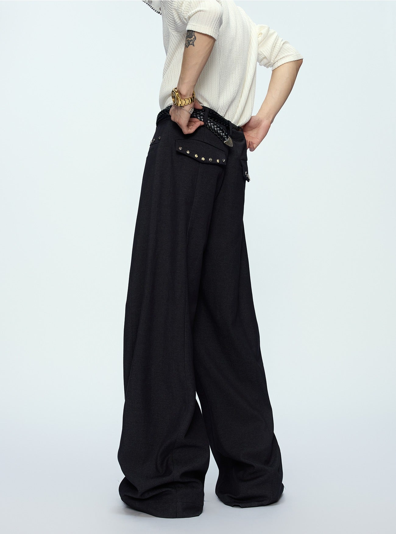 Wool Blend Jacket and Drape Pants