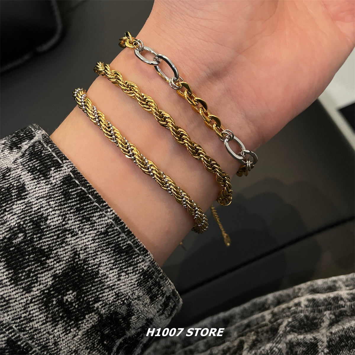 Titanium Steel Twist Bracelet