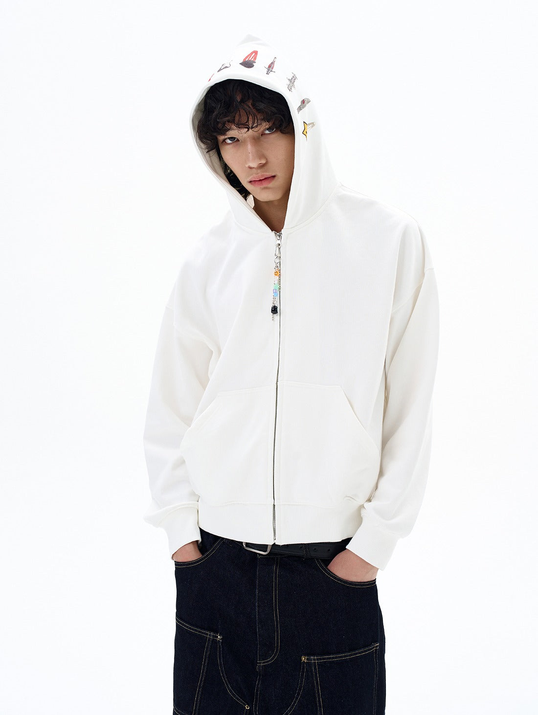 Zip Up Hooded Sweatshirt