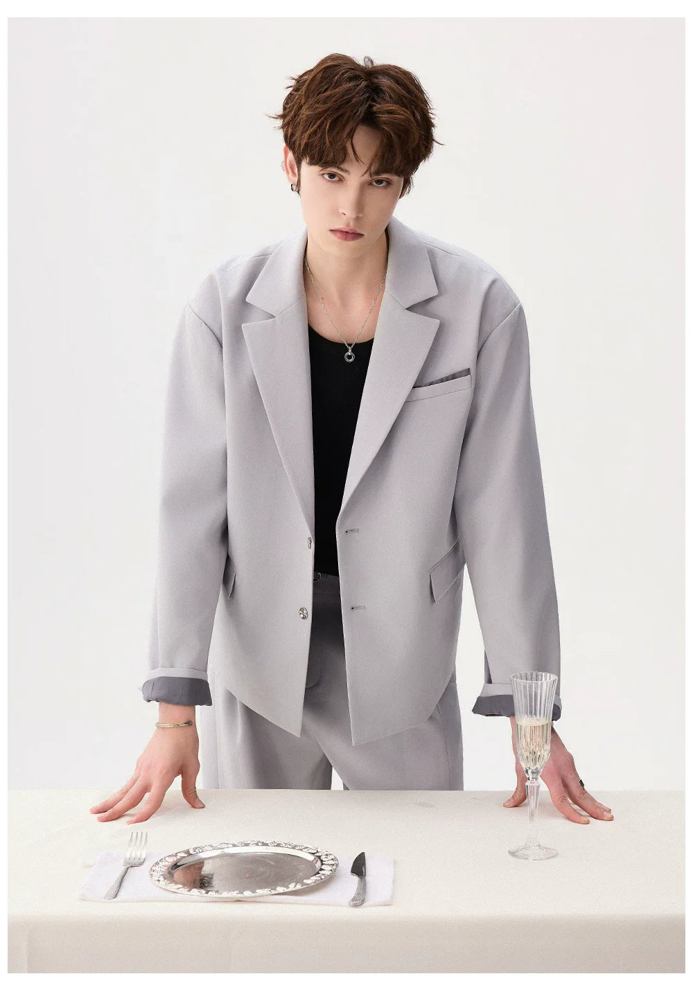 Wrinkle-Resistant Two-Piece Suit Pants