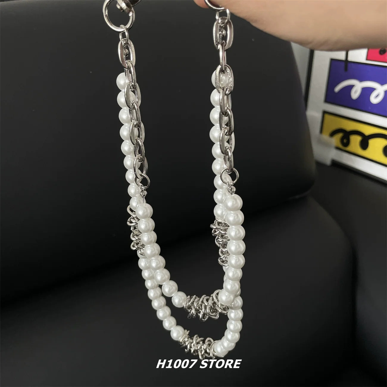 Double Layer Pearl Chain Pants Accessory