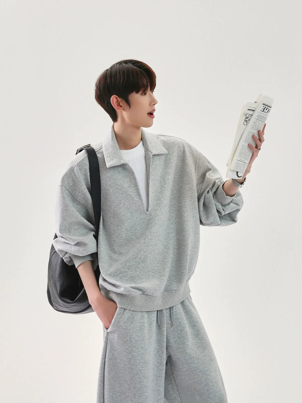 V-Neck Sweatshirt and Pants