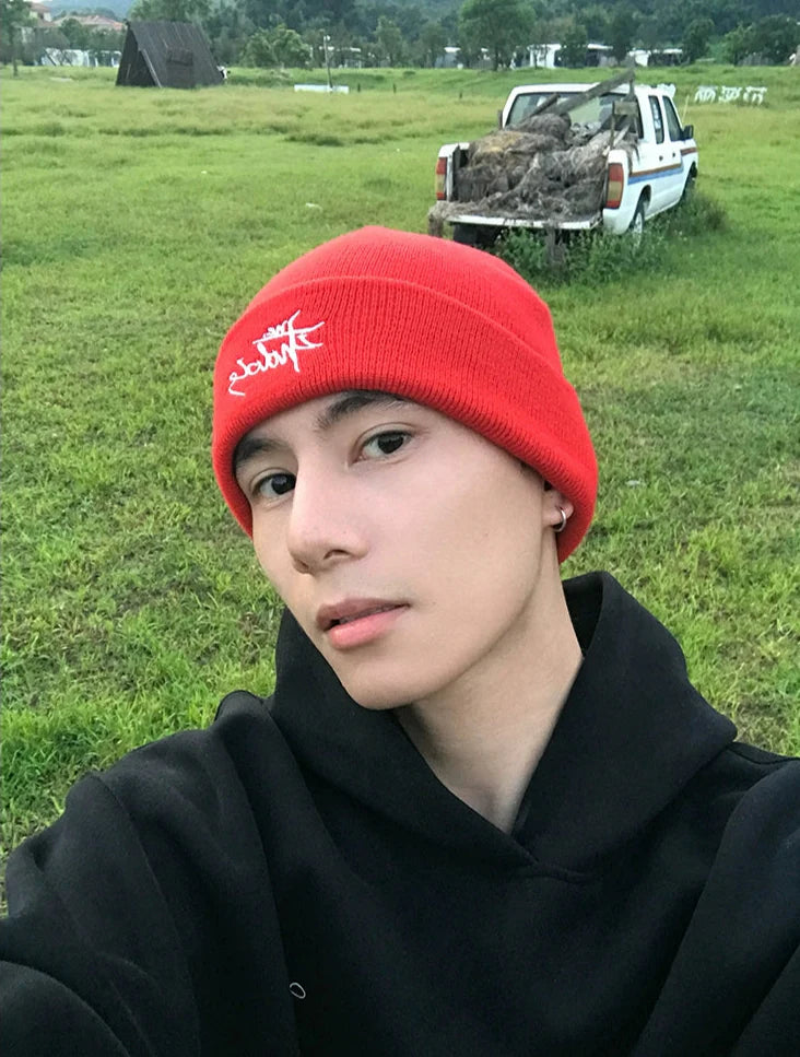 Knitted Wool Beanie Hat