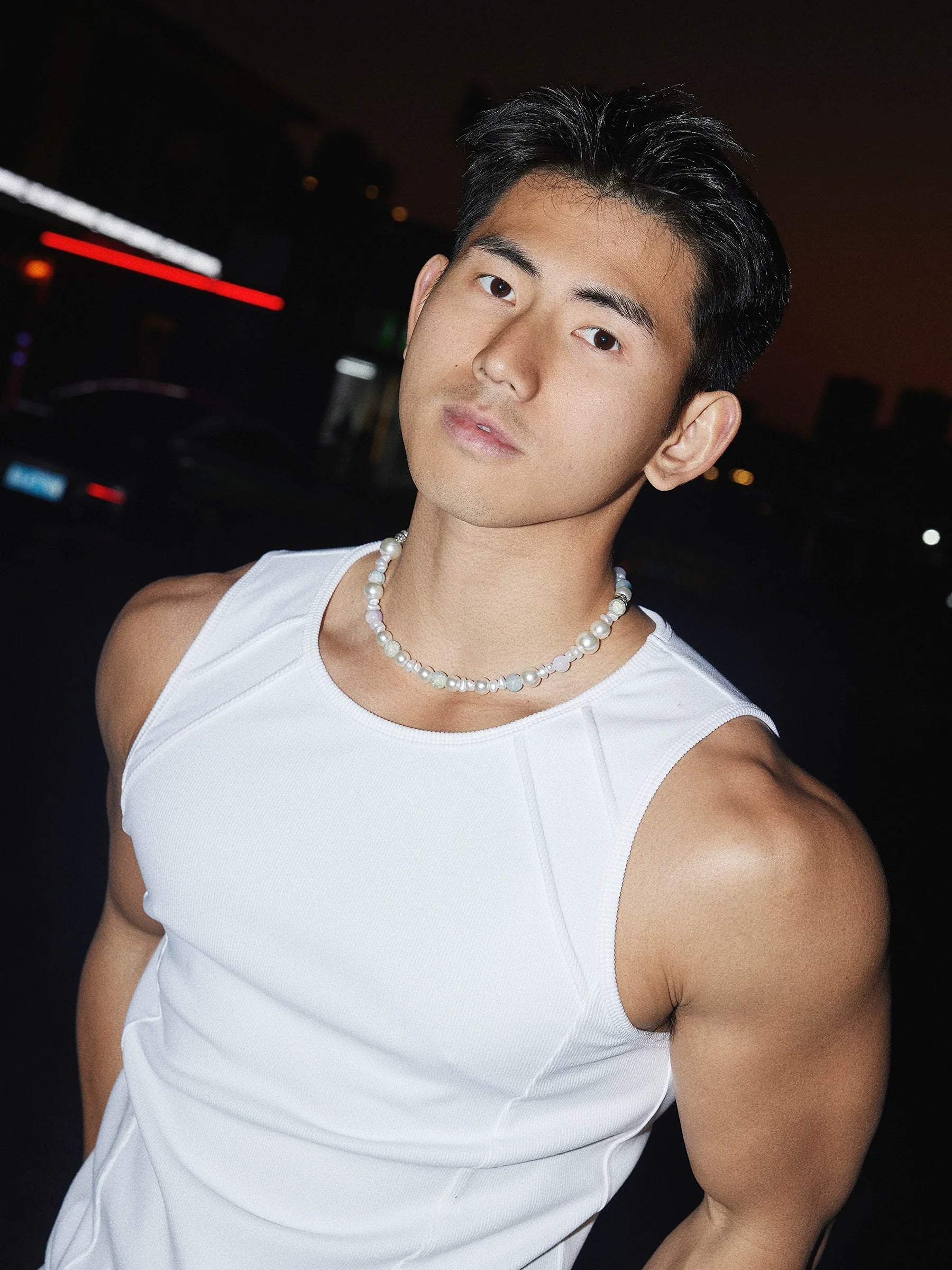 Slim Fit Elastic Sleeveless Fitness Vest