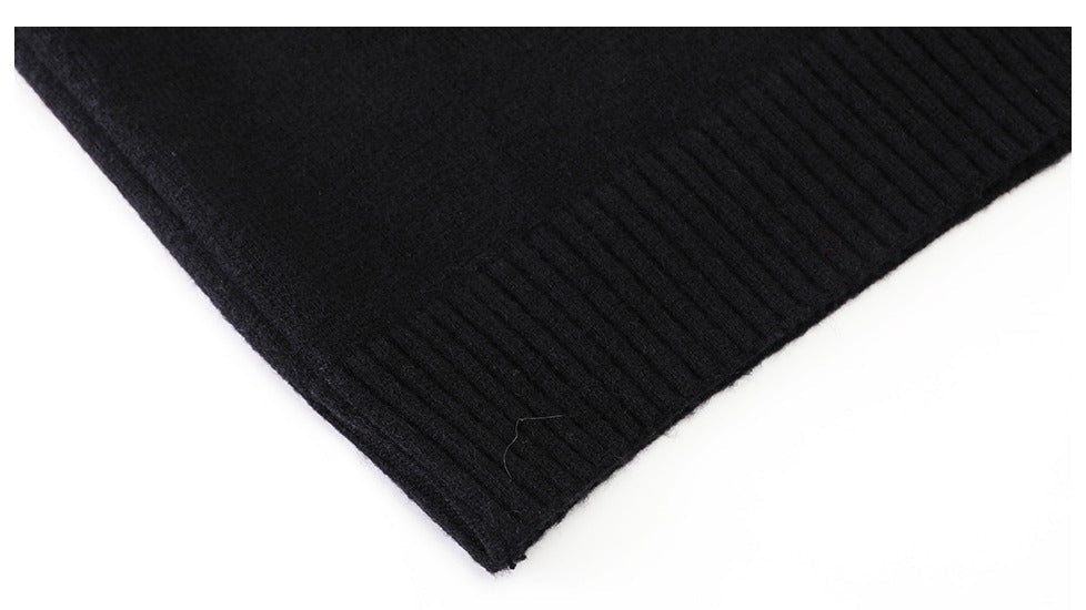 Contrast Collar Knit Cardigan