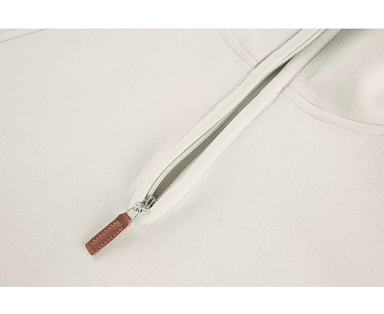 Half-Zip Hooded Pullover Sweatshirt