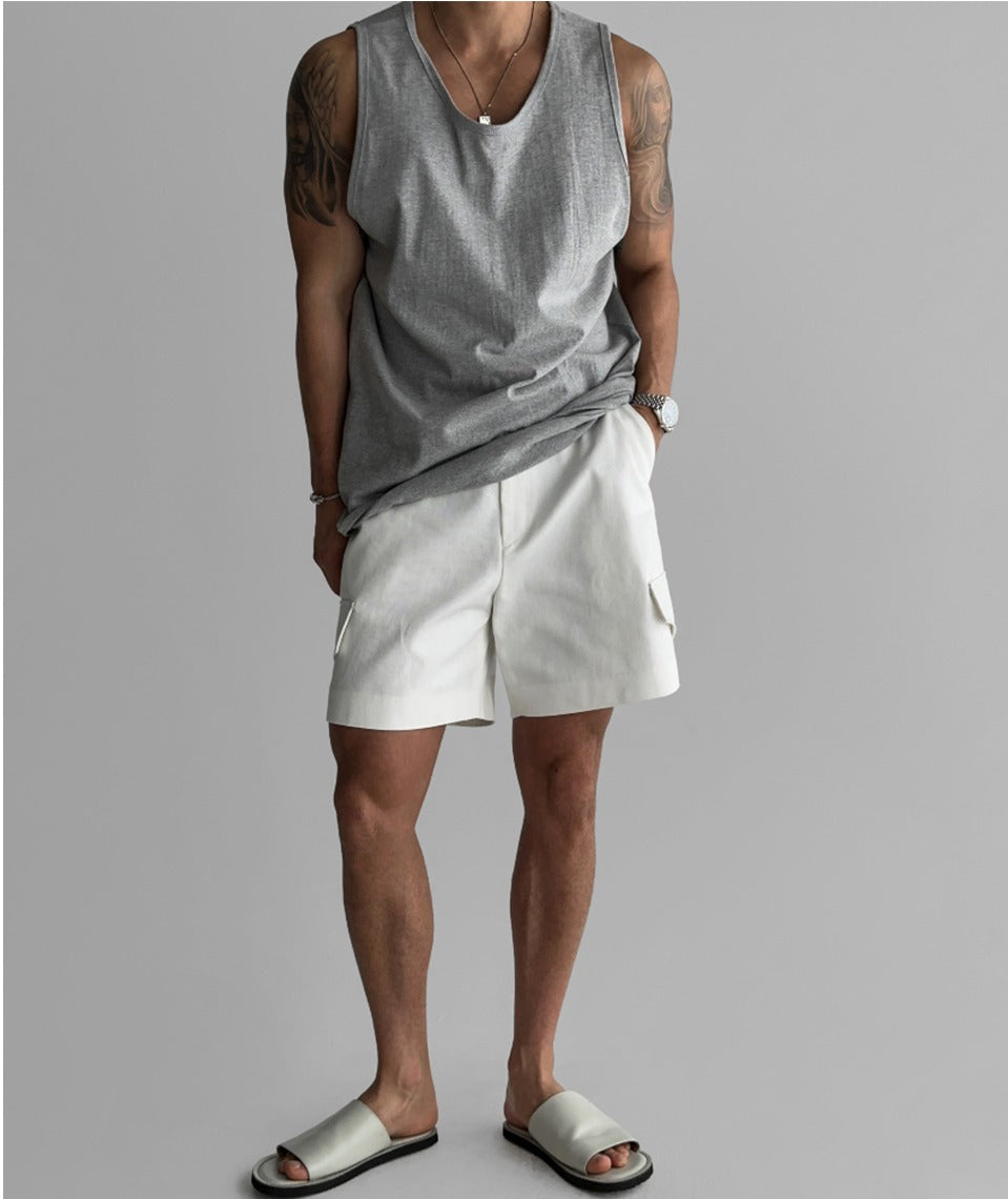 U-Neck Loose Fit Sports Tank Top