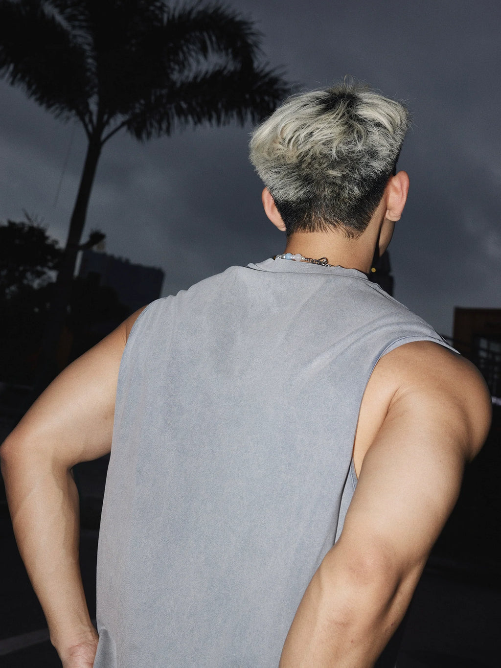 Tennis Academy Distressed Sleeveless Tank Top