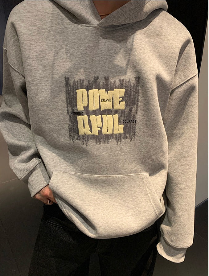 Foam Print Hooded Sweatshirt
