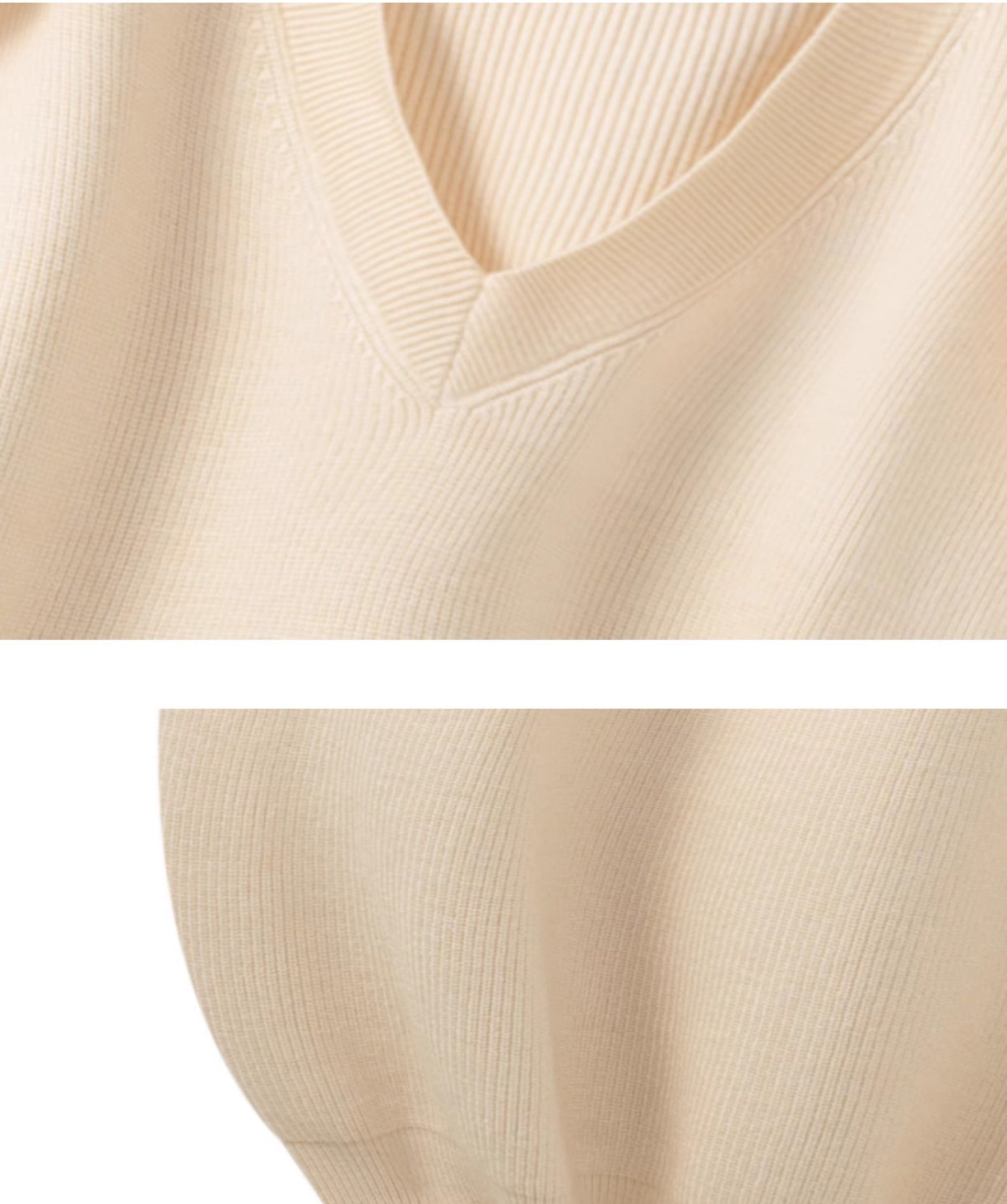V-Neck Knit Sweater Vest