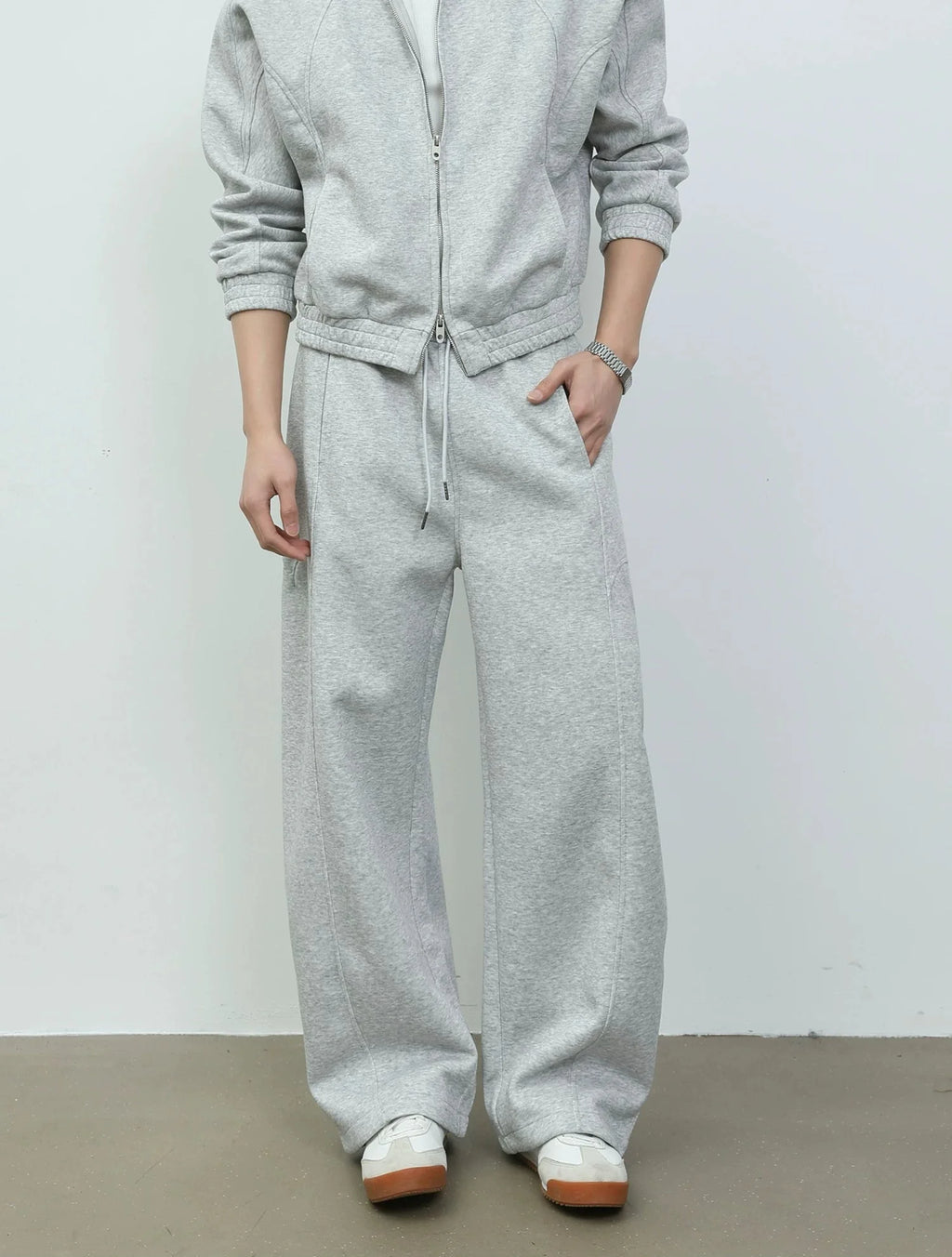 Zip Front Sweatshirt Jacket and Pants