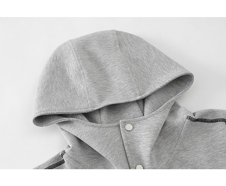 Zip Up Hooded Sweatshirt Jacket