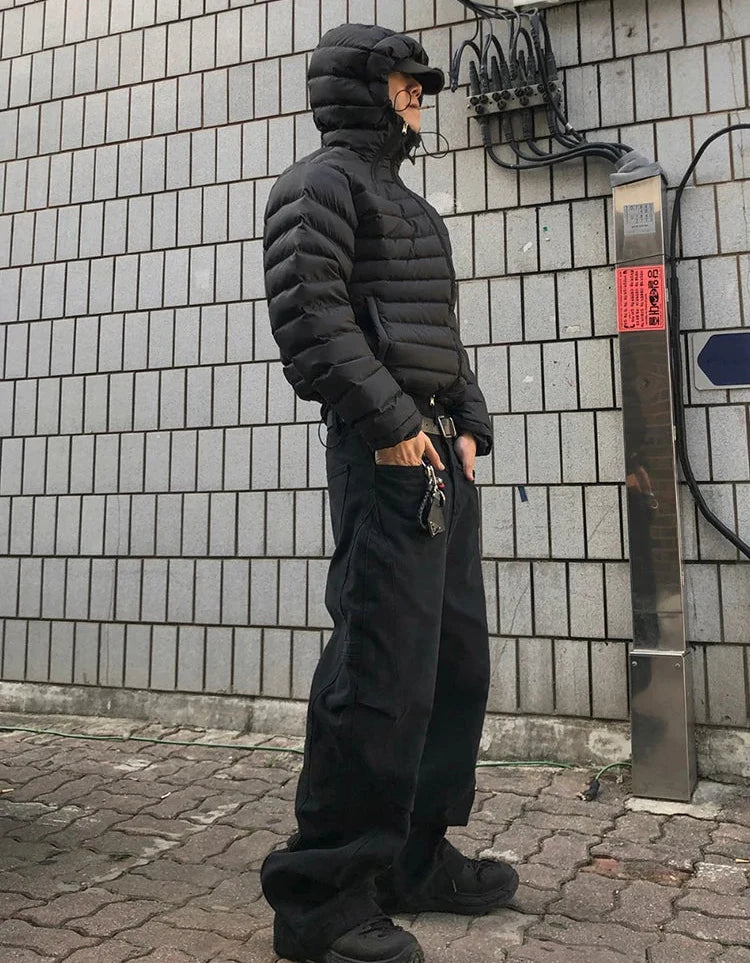 Workwear Wide Leg Straight Pants