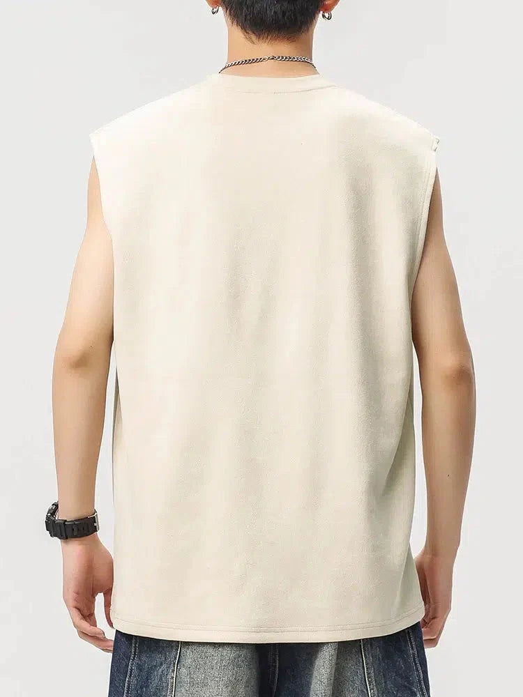 Suede Stretch Tank Top