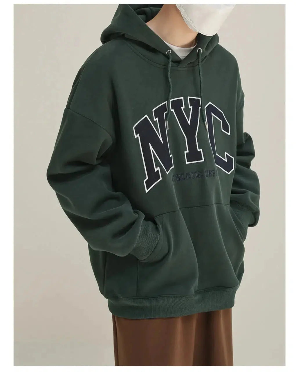 Velvet Printed Hooded Sweatshirt