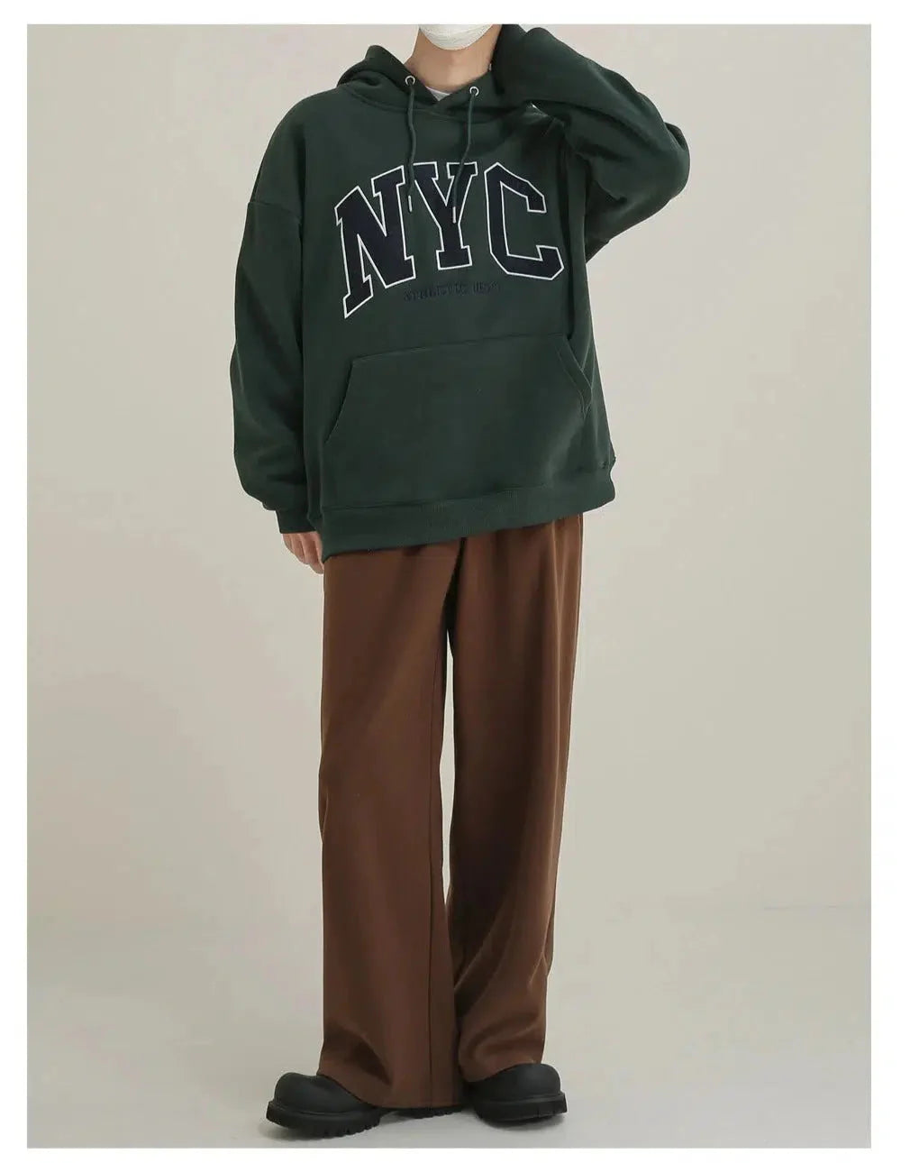 Velvet Printed Hooded Sweatshirt