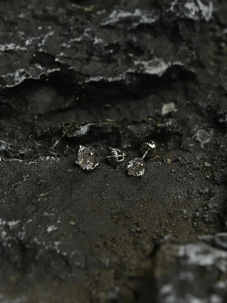 White Moissanite Earrings