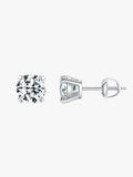 White Moissanite Earrings