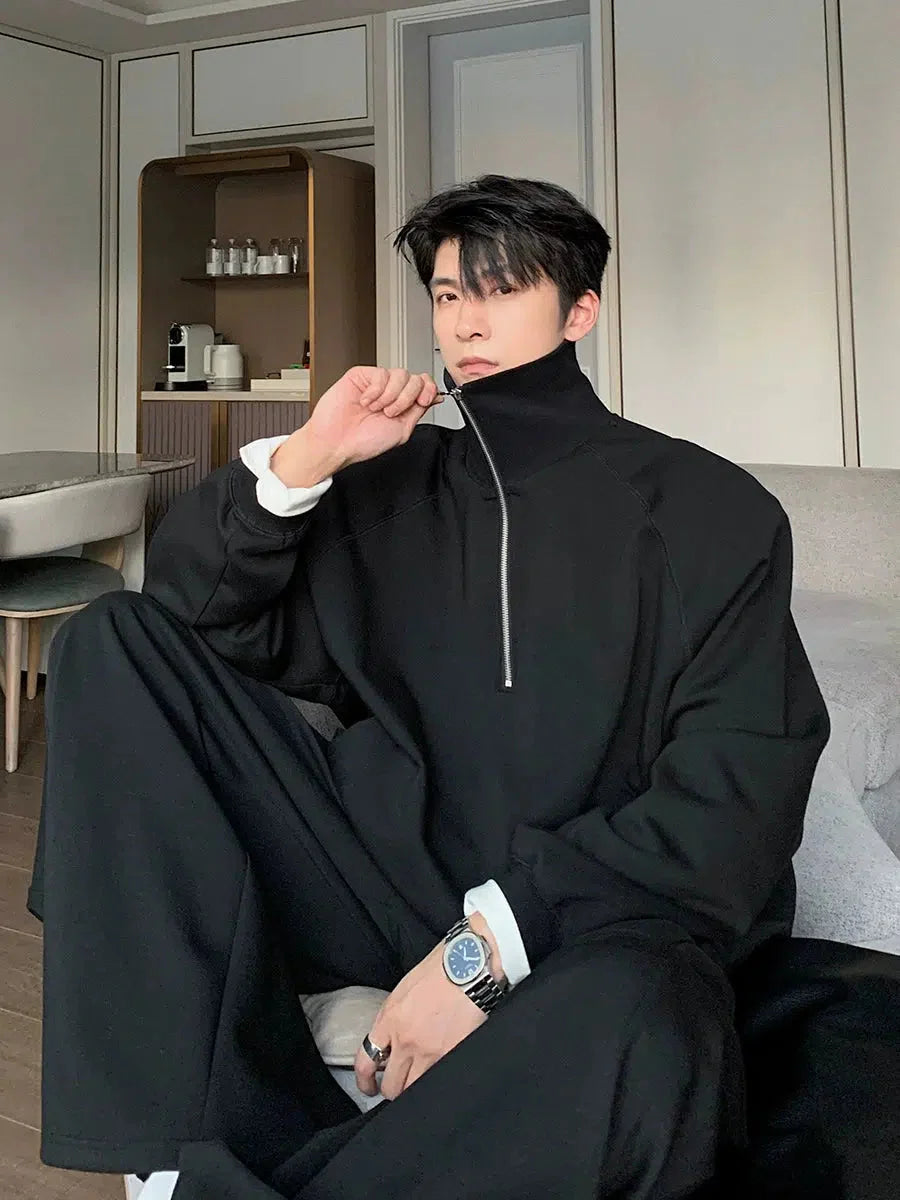 Zip-Up Casual Sports Top and Pants