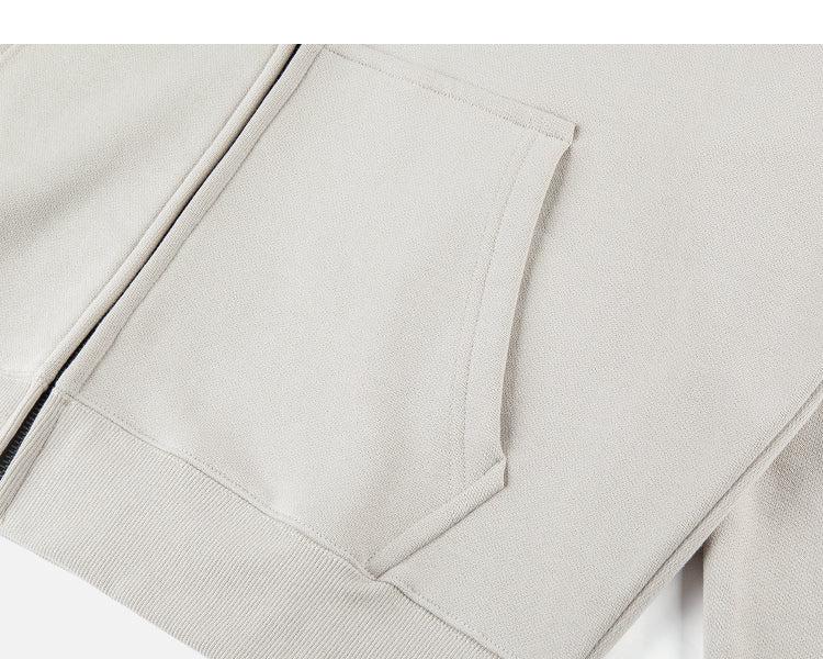 Zip-up Basic Cotton Hoodie