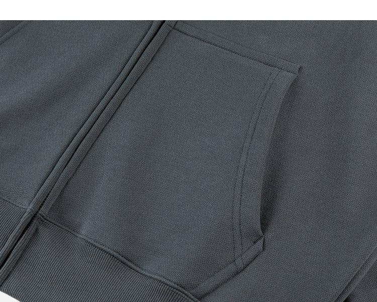 Zip-up Basic Cotton Hoodie