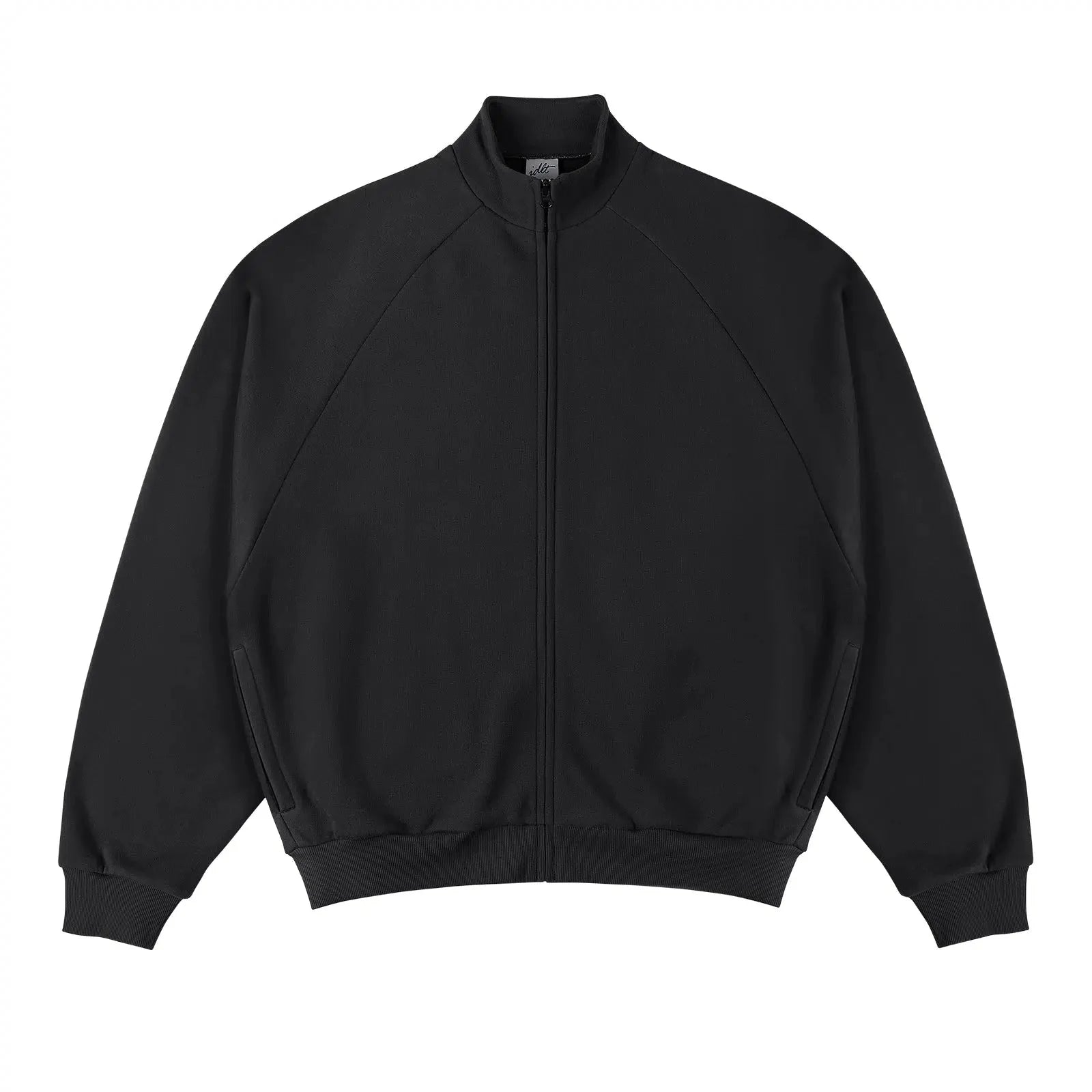Zipper Raglan Sleeve Sweatshirt