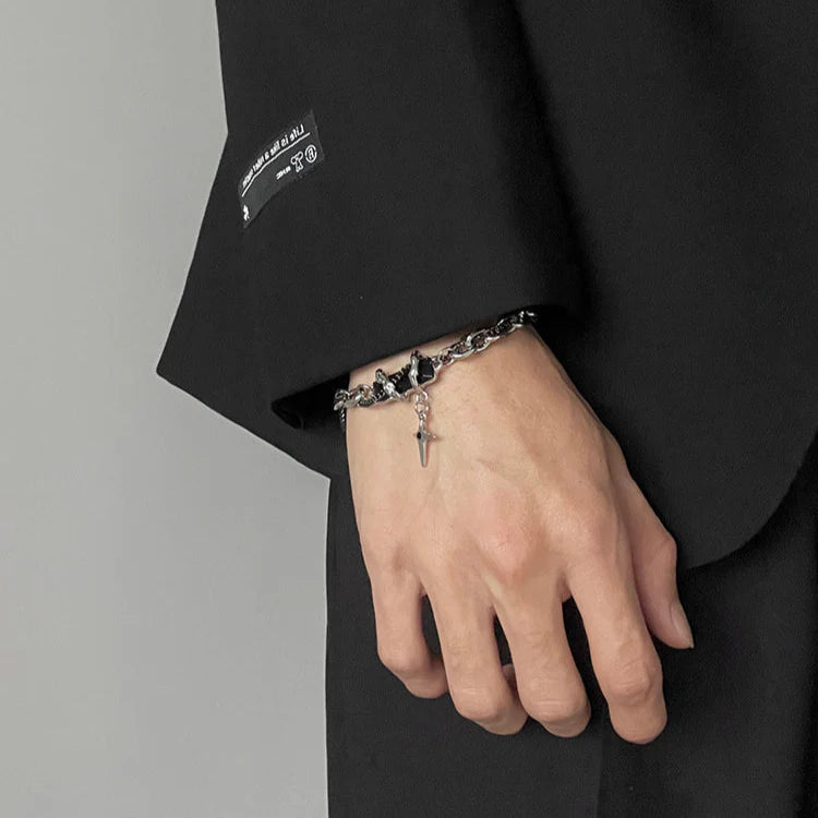 Titanium Steel Diamond Bracelet