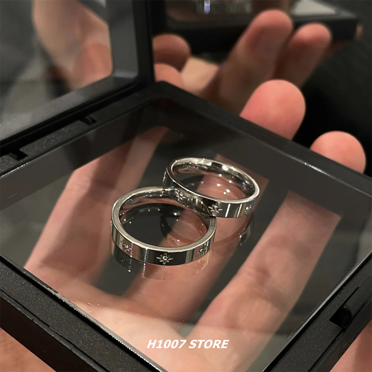 Titanium Steel Star Ring