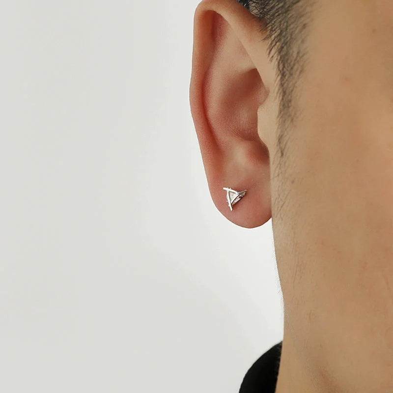 Triangular Stud Earrings