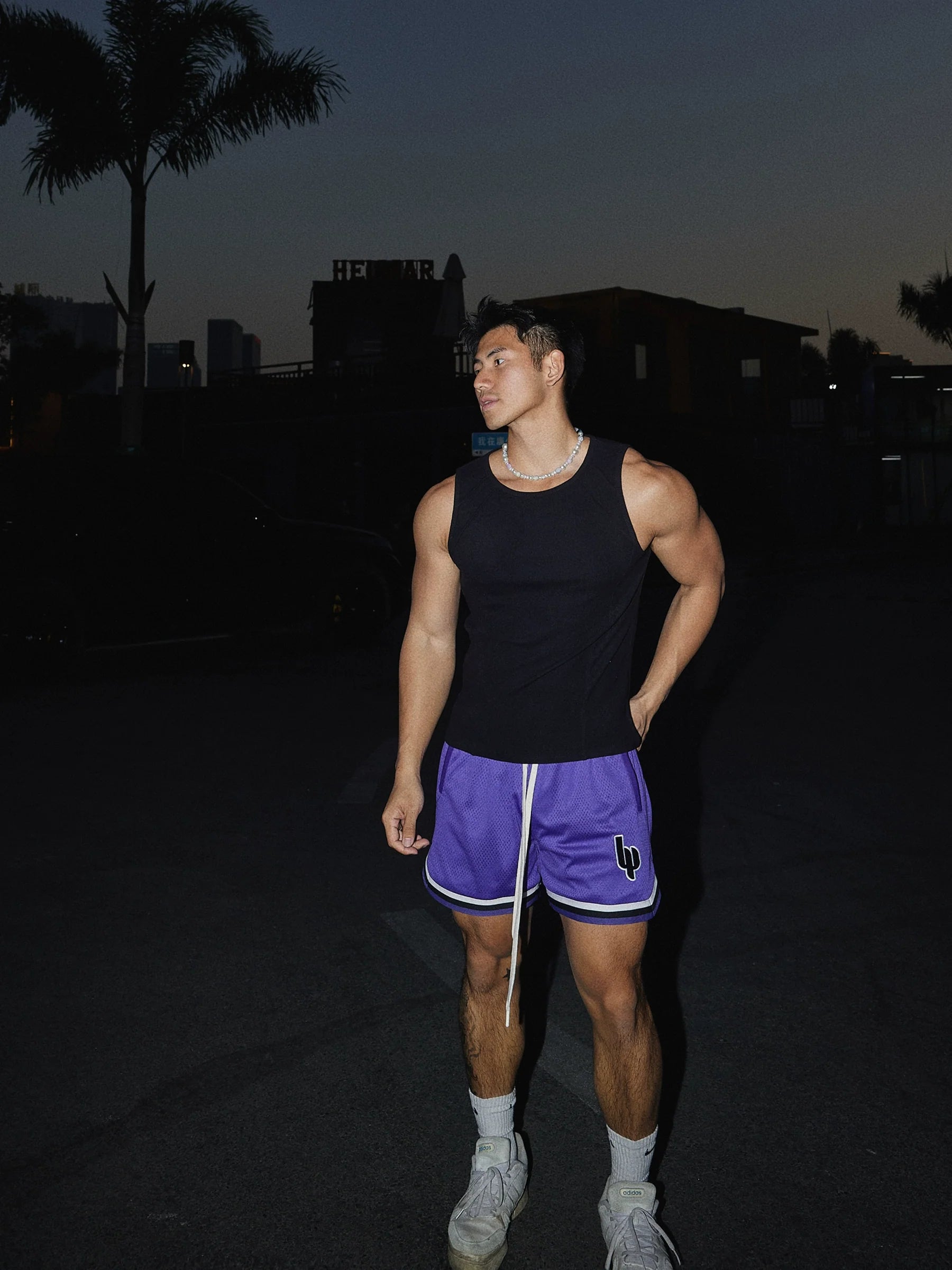 Slim Fit Elastic Sleeveless Fitness Vest