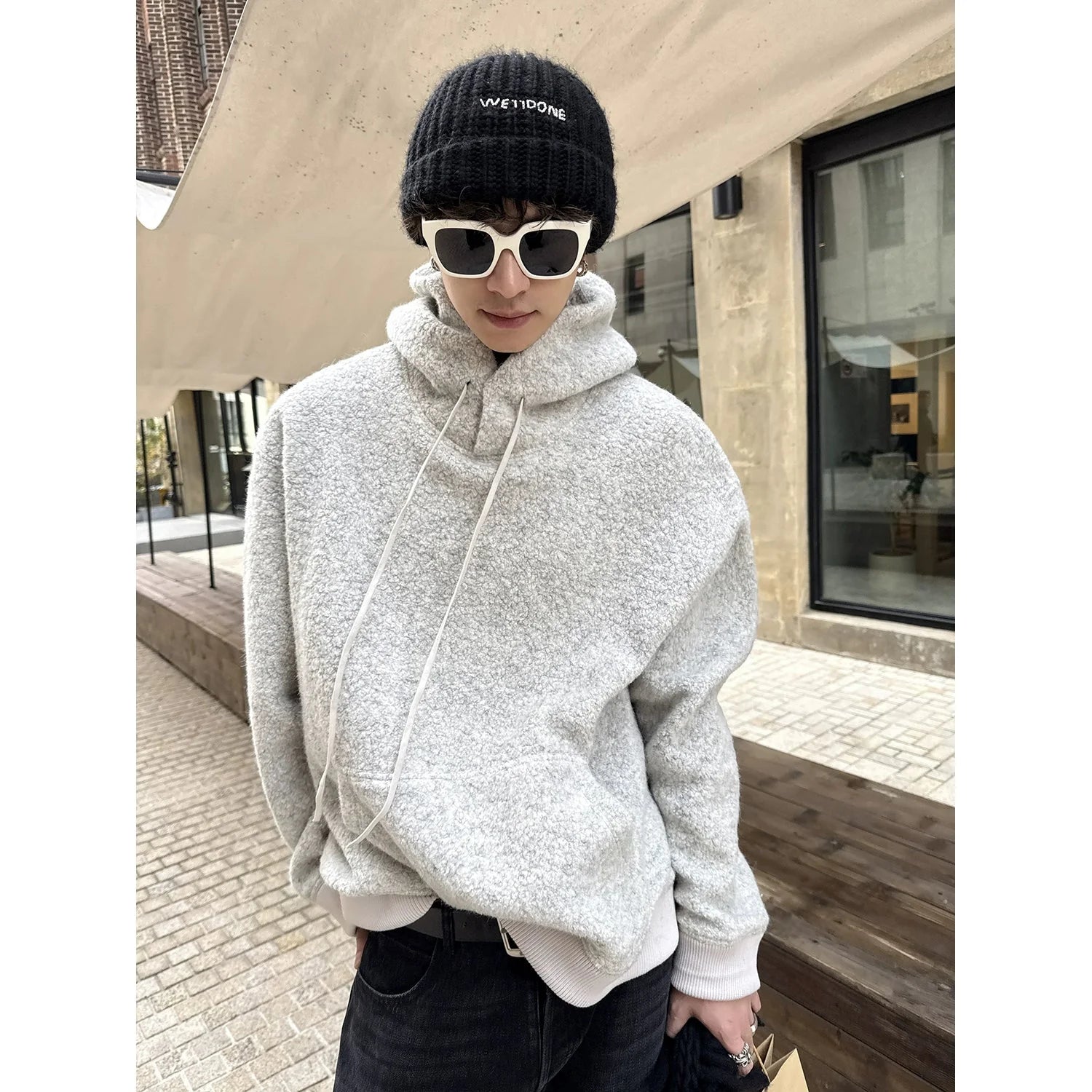 Wool Hooded Sweatshirt