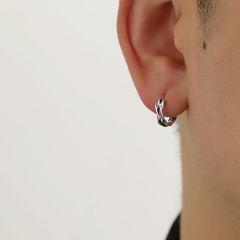 Wave Hoop Earrings