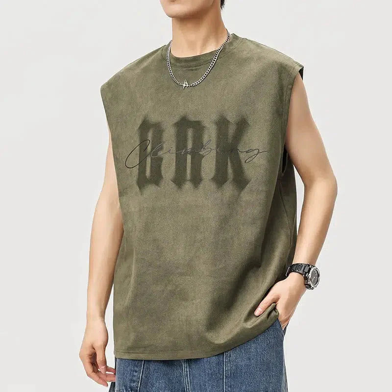 Suede Stretch Tank Top