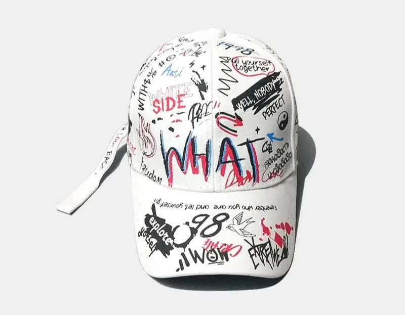 Hand-painted Graffiti Duckbill Baseball Cap