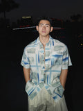 Abstract Graffiti Print Short Sleeve Shirt