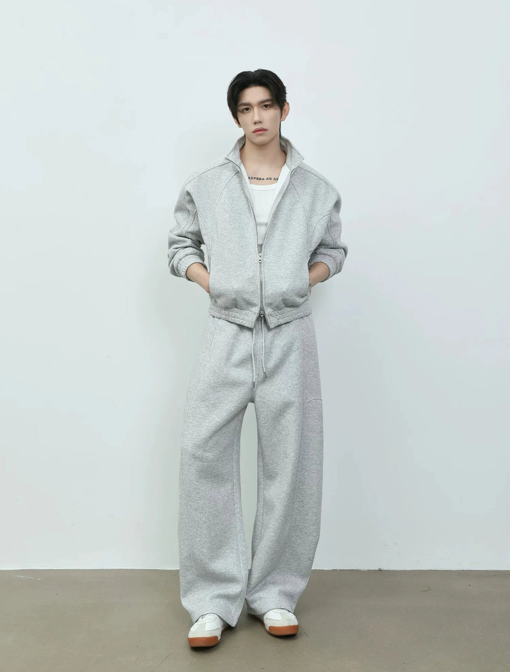 Zip Front Sweatshirt Jacket and Pants