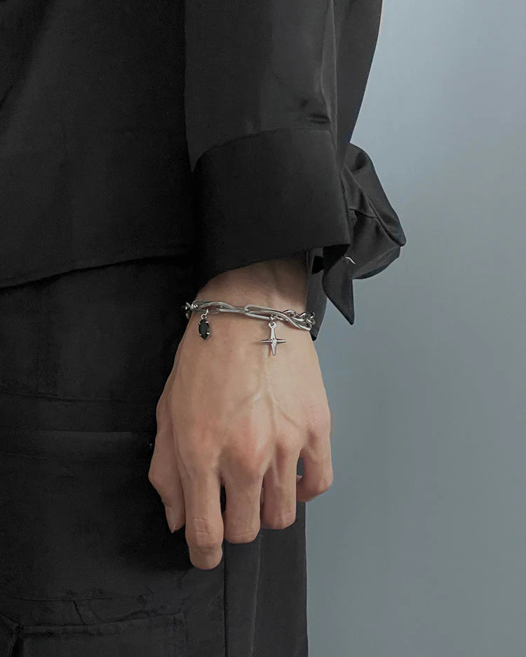 Titanium Steel Cross Bracelet