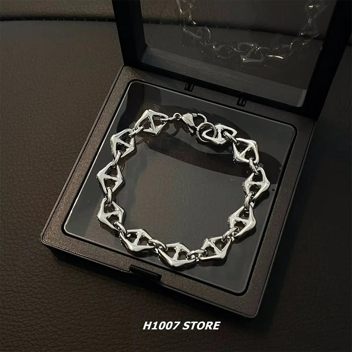 Titanium Steel Hip-Hop Style Bracelet