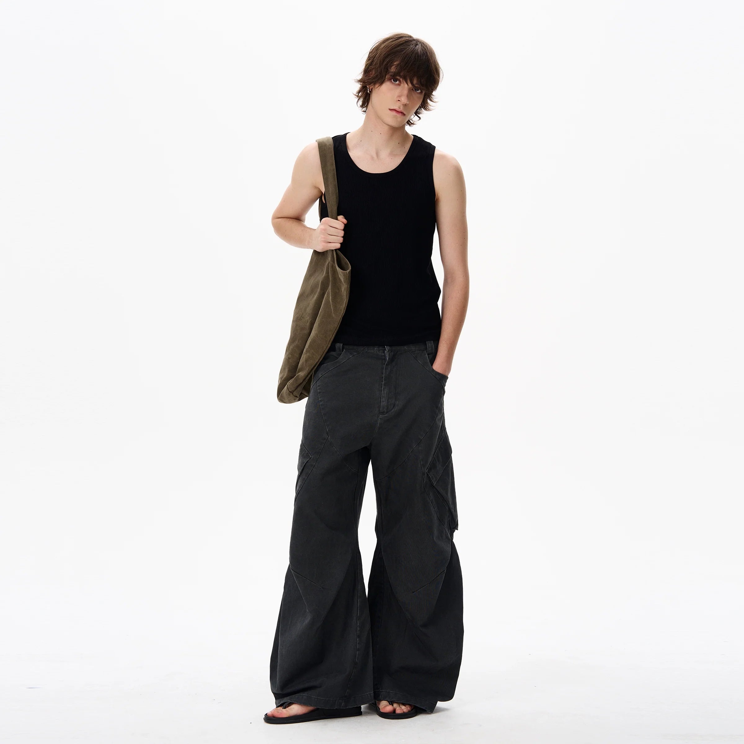 Slim Fit Ribbed Sports Vest