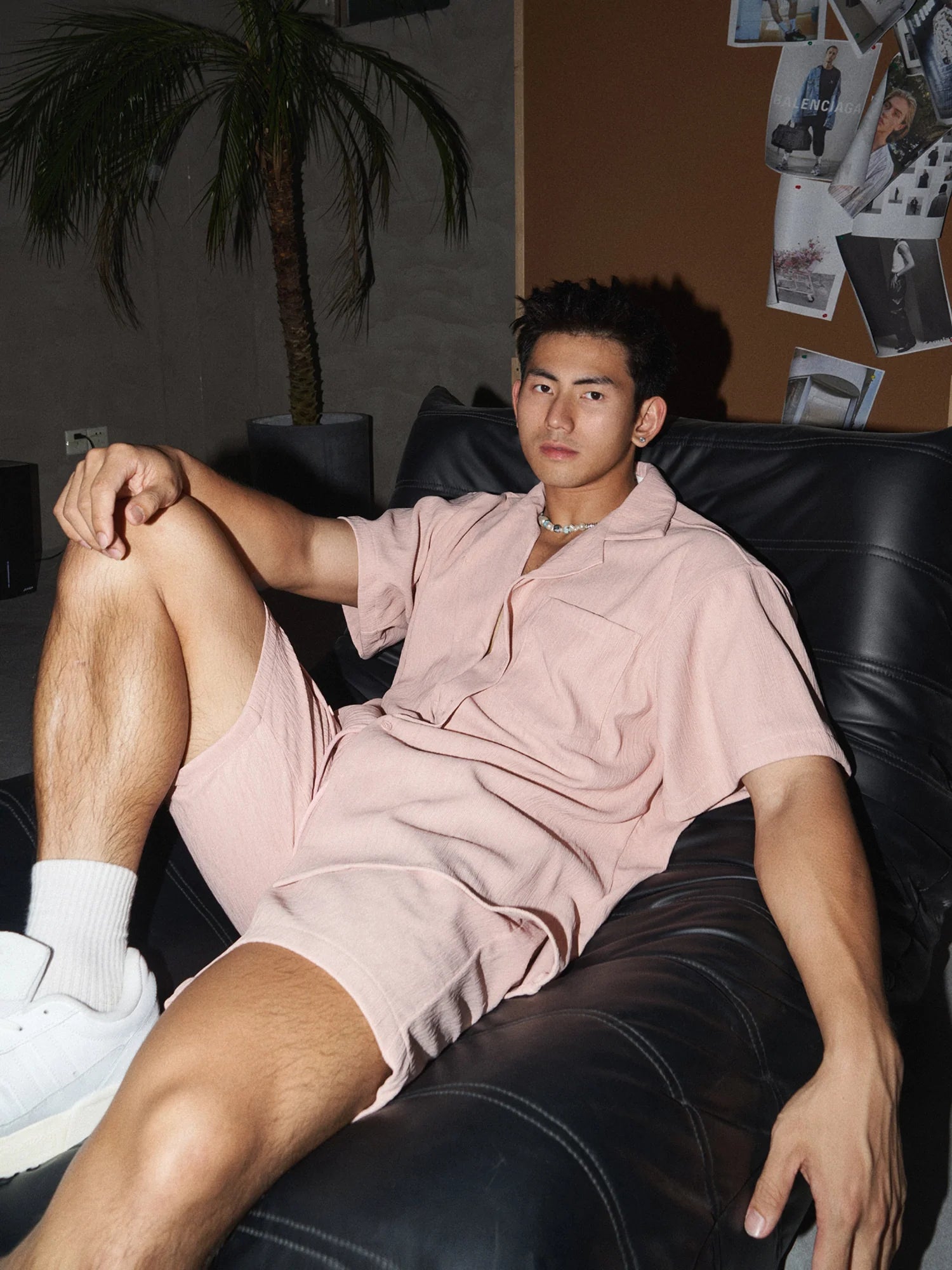 Textured Loose Casual Shirt and Pants